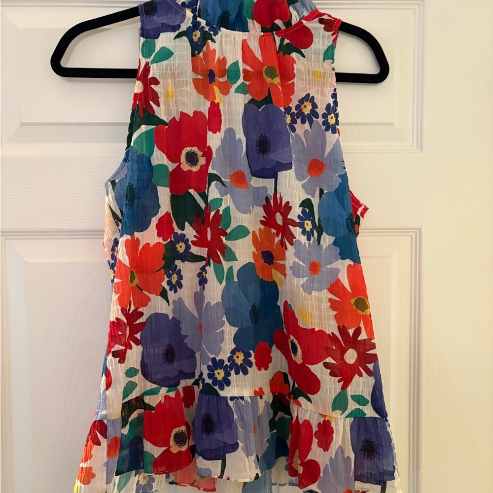 Floral Sleeveless Top - Multicolor
